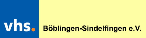 vhs logo Logo der vhs Böblingen-Sindefingen e.V.