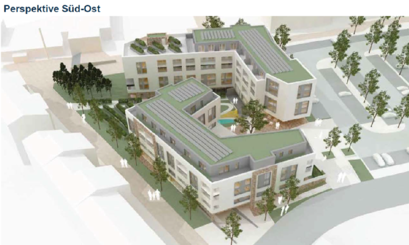 Städtebaulicher Entwurf des Mehrgenerationenhauses