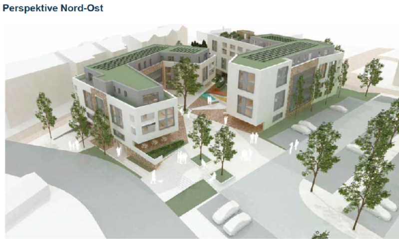 Städtebaulicher Entwurf des Mehrgenerationenhauses