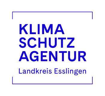 Logo der Klimaschutzagentur Esslingen Blaues Logo der Klimaschutzagentur Esslingen