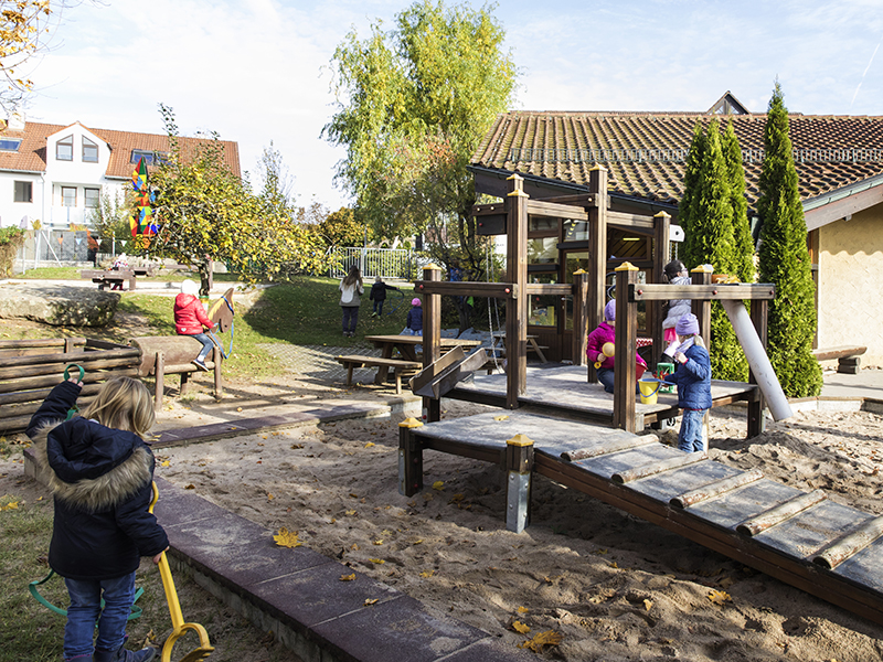 Kindergarten Mühlhalde Spielende Kinder