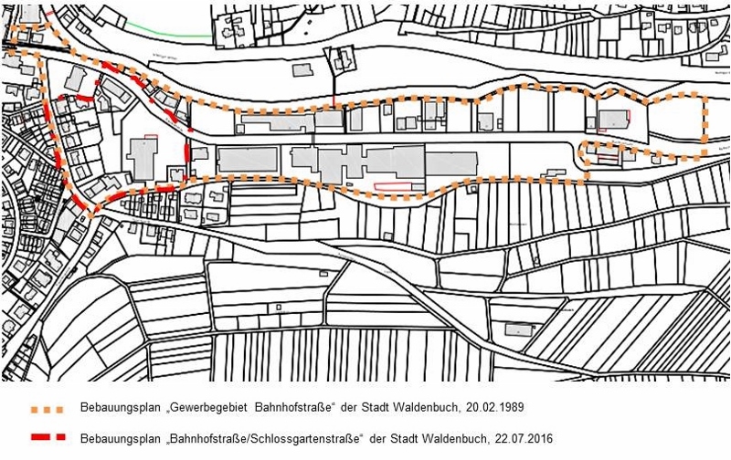 Gliederungsabschnitte der Bahnhofstraße